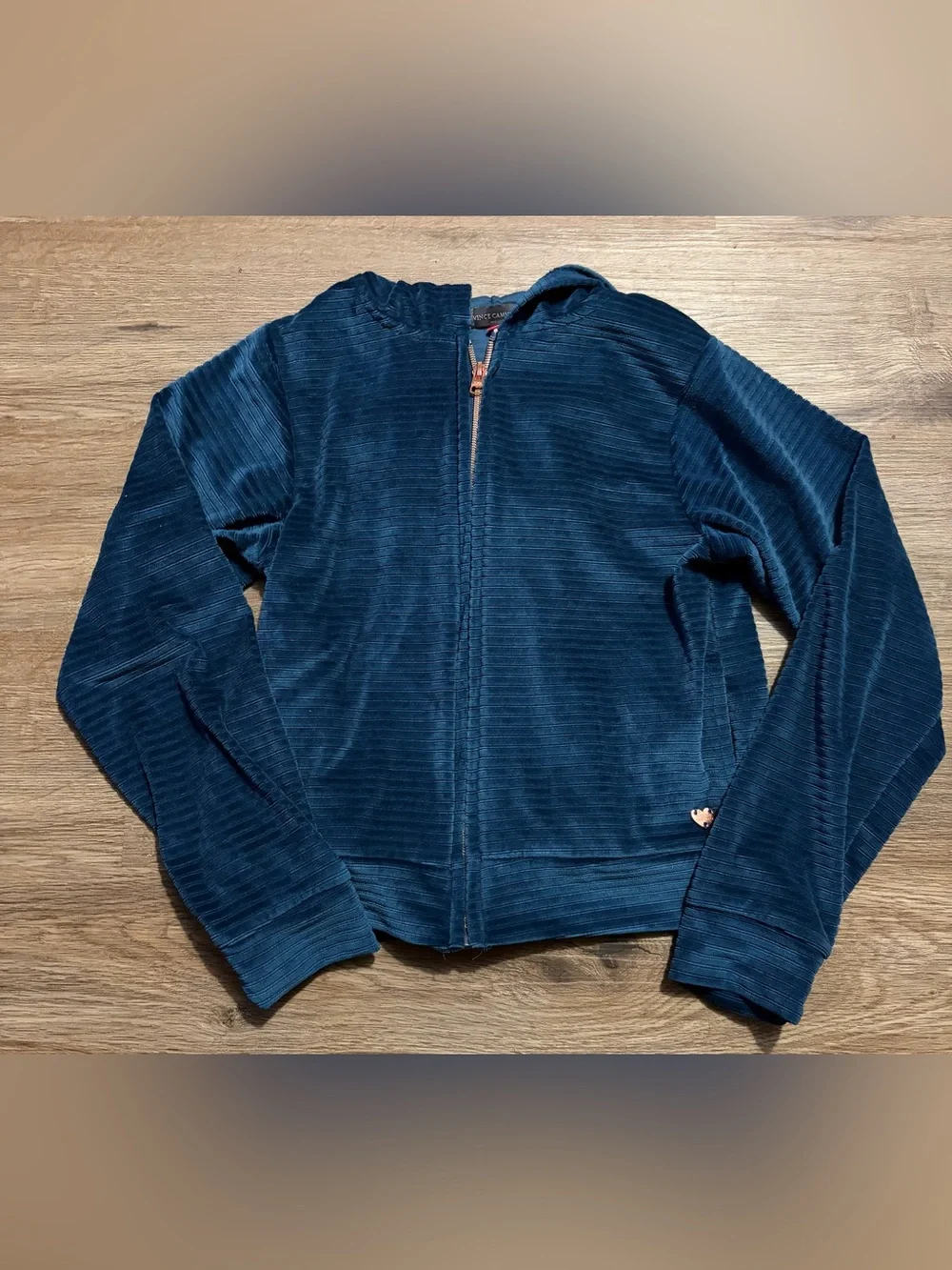 Vince Camuto - Deep Blue Soft Corduroy Zip Hoodie & Pants Set - Size 10